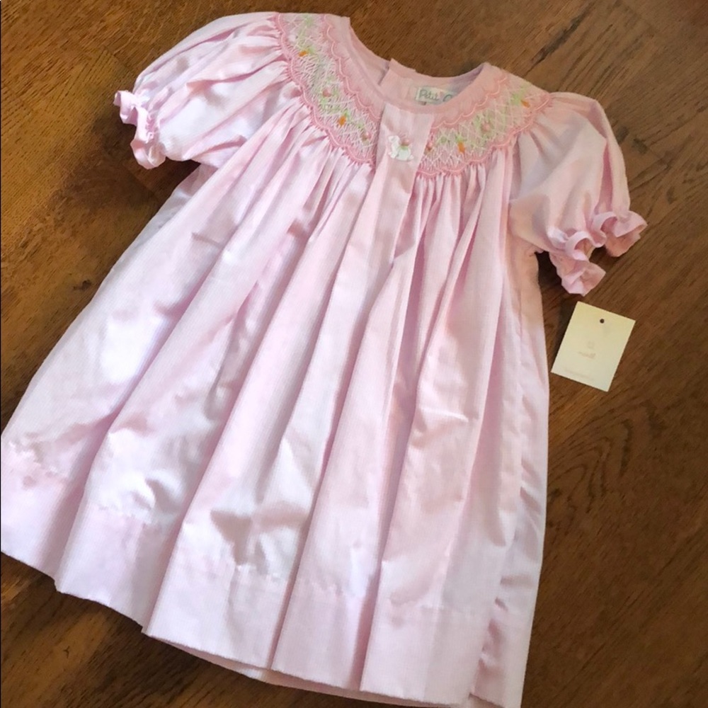 🐰Petit Ami Smocked Bunny Dress 🐰